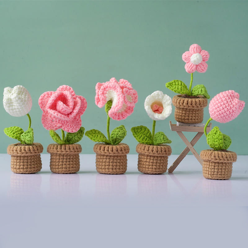Mewaii® Crochet Kit Crochet Flowers and Potted Plants Animal Kits
