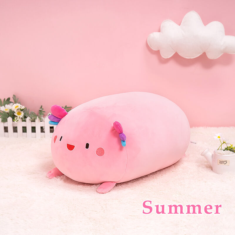 Pink Frog Stuffed Animal:  Small & Giant Kawaii Plush Squishy Soft Toy - Mewall