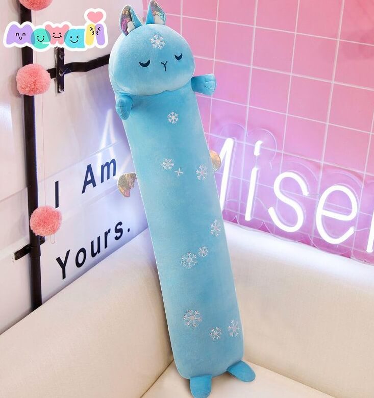 Blue Rabbit Stuffed Animal Plush Squishy Pillow Soft Toy - Mewaii