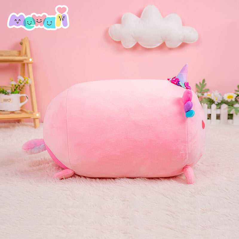 Axolotl Stuffed Animal: Pink Kawaii Plush Squishy Pillow Soft Toy - Mewaii