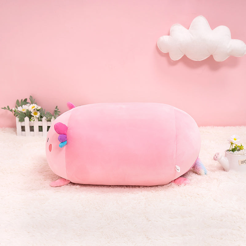 Axolotl Stuffed Animal: Pink Kawaii Plush Squishy Pillow Soft Toy - Mewall