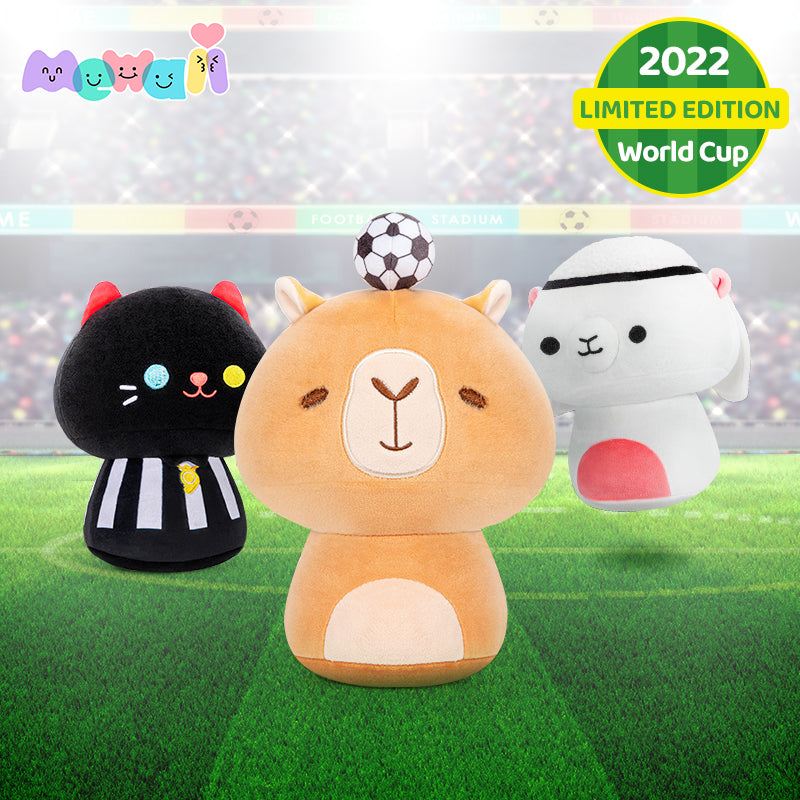 Mewaii™ Bulk Stuffed Animals: World Cup Kawaii Mushroom Plush Squishy Toy