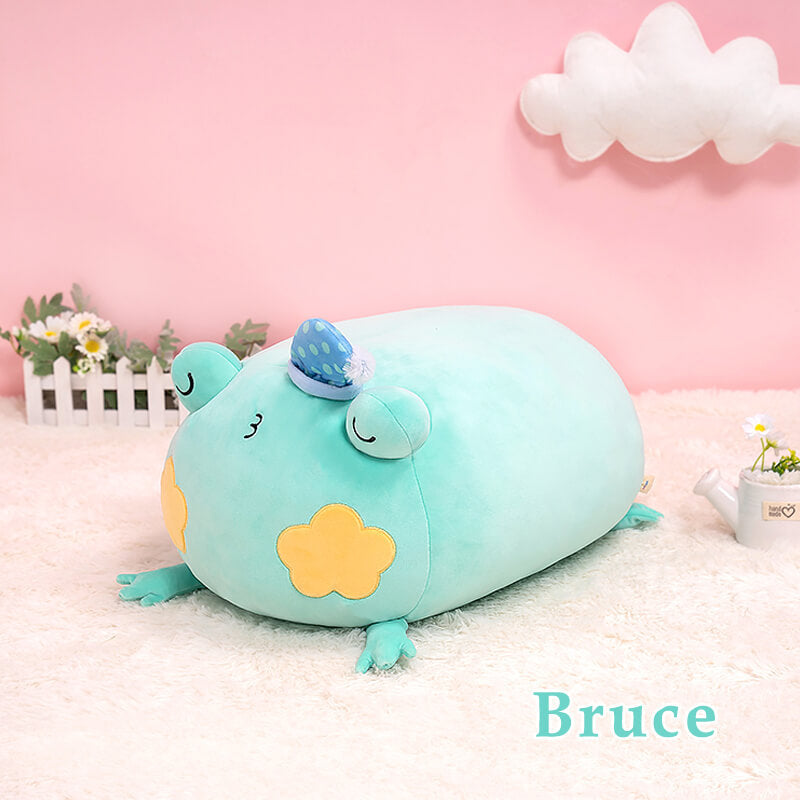 Green Frog Stuffed Animal:  Small & Giant Kawaii Plush Squishy Soft Toy - Mewall