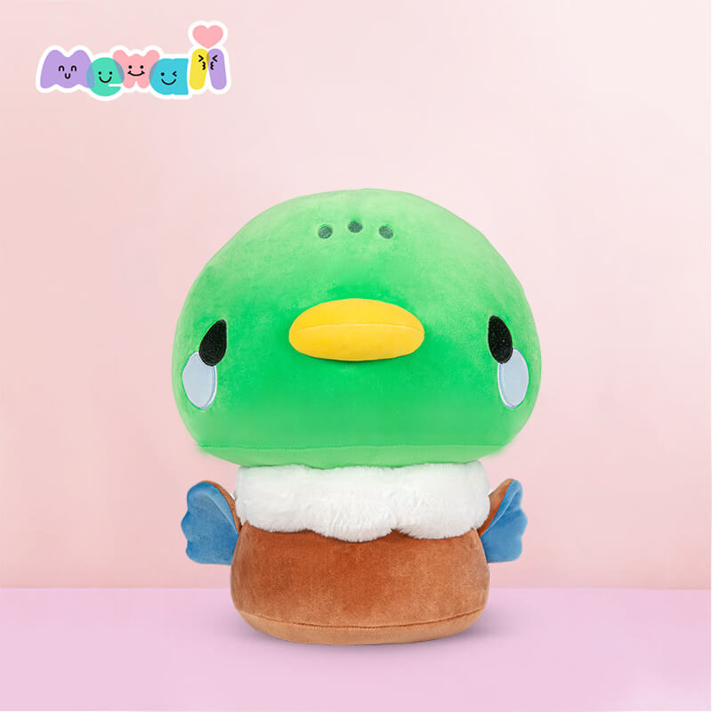 Green Duck Stuffed Animal Kawaii Plush Pillow Squishy Toy