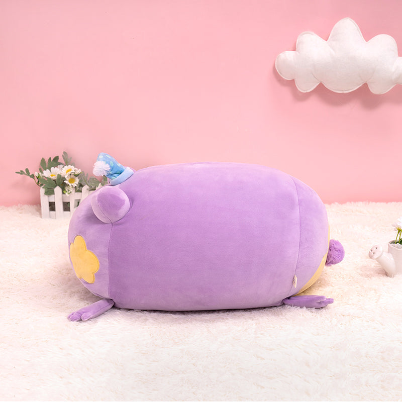 Frog Stuffed Animal: Purple Kawaii Plush Squishy Pillow Soft Toy - Mewaii