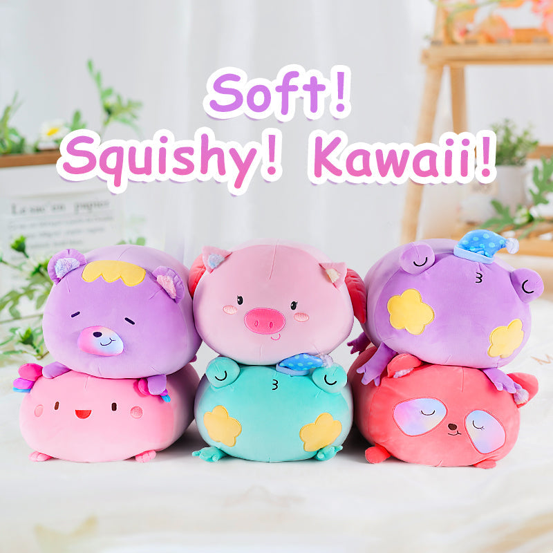 Frog Stuffed Animal:  Small & Giant Kawaii Plush Squishy Soft Toy - Mewall