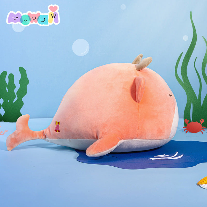 Elk Stuffed Animal: Whale Kawaii Plush Squishy Pillow Toy - Mewaii