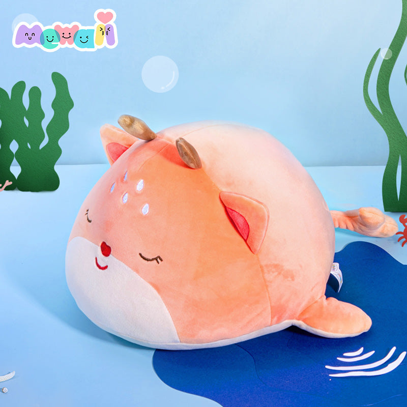 Mewaii™ Ocean Series Stuffed Animal Kawaii Cow Axolotl Plush Pillow - Mewaii