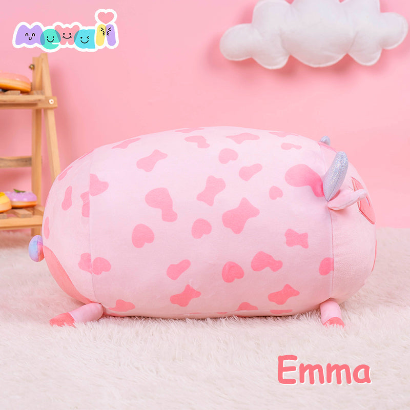 Cow Stuffed Animal: Cute Pink Small & Giant Plushies Squishy Soft Toy - Mewaii