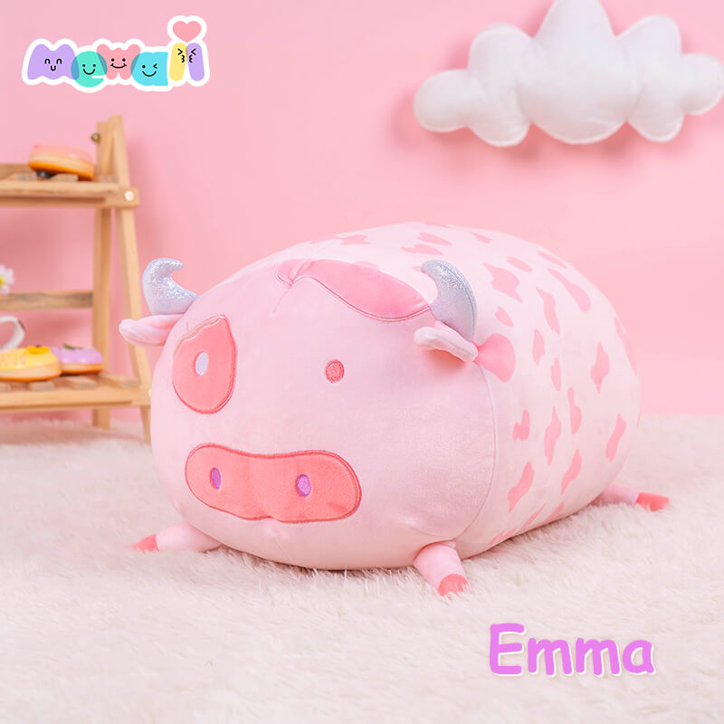 Mewaii™ Fluffffy Family Stuffed Animal Kawaii Axolotl Cow Plush Pillow