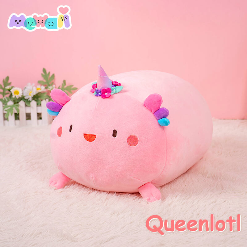 Mewaii™ Fluffffy Family Stuffed Animal Kawaii Axolotl Cow Plush Pillow