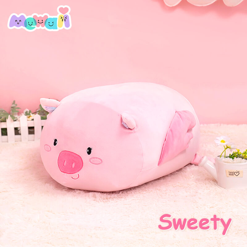 Mewaii™ Fluffffy Family Stuffed Animal Kawaii Axolotl Cow Plush Pillow