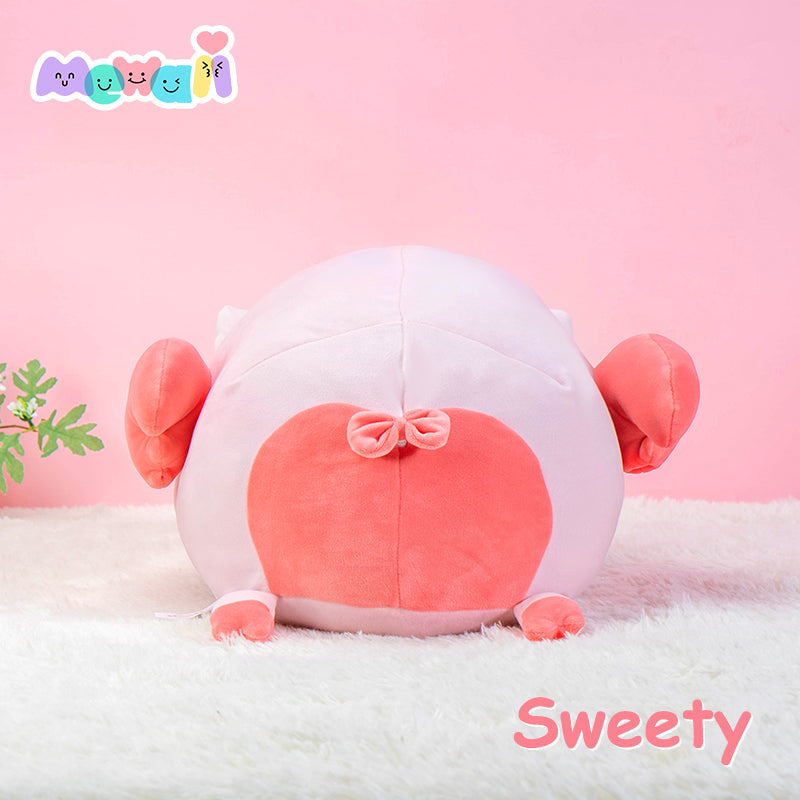 Pig Stuffed Animal: Pink Kawaii Plush Squishy Pillow Soft Toy - Mewaii