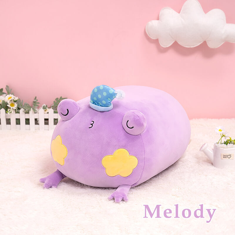 Purple Frog Stuffed Animal:  Small & Giant Kawaii Plush Squishy Soft Toy - Mewall