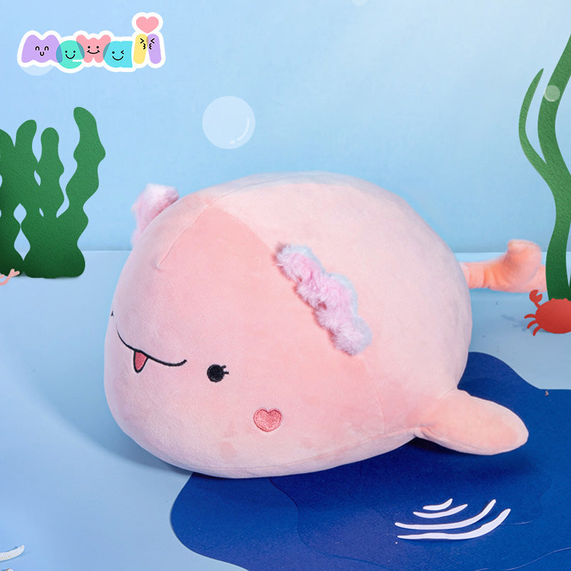 Mewaii™ Ocean Series Stuffed Animal Kawaii Cow Axolotl Plush Pillow - Mewaii