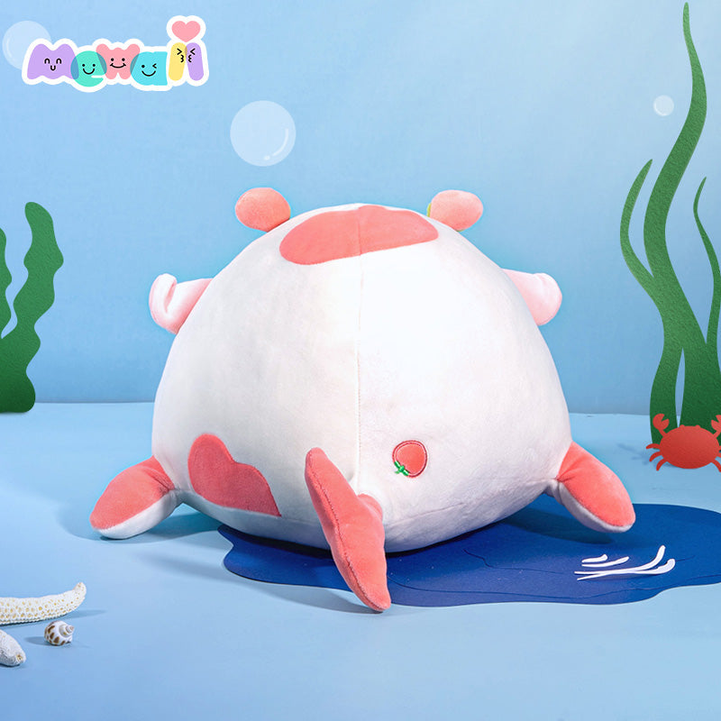 Cow Stuffed Animal: Pink Whale Kawaii Plush Squishy Pillow Toy - Mewaii