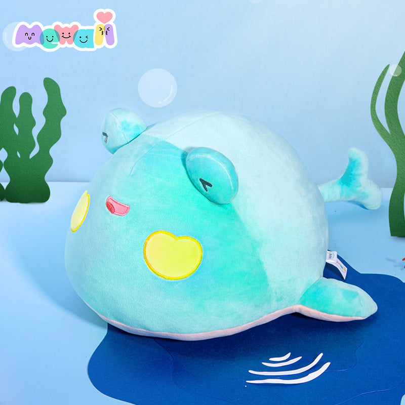 Mewaii™ Ocean Series Stuffed Animal Kawaii Cow Axolotl Plush Pillow - Mewaii