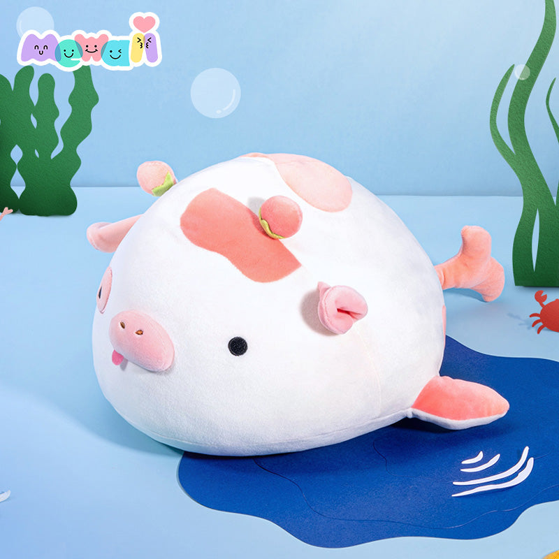 Mewaii™ Ocean Series Stuffed Animal Kawaii Cow Axolotl Plush Pillow - Mewaii