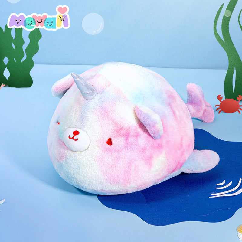 Unicorn Stuffed Animal: Kawaii Whale Plush Squishy Pillow Toy - Mewaii