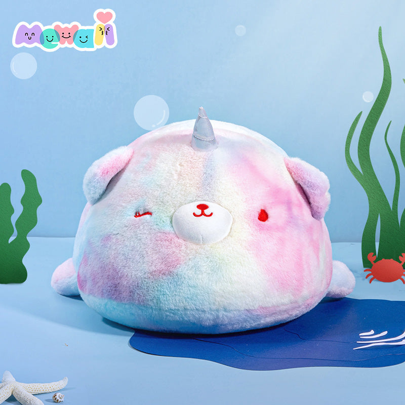 Unicorn Stuffed Animal: Kawaii Whale Plush Squishy Pillow Toy - Mewaii